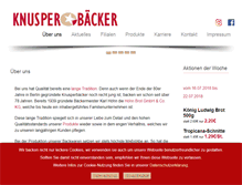 Tablet Screenshot of knusperbaecker.com